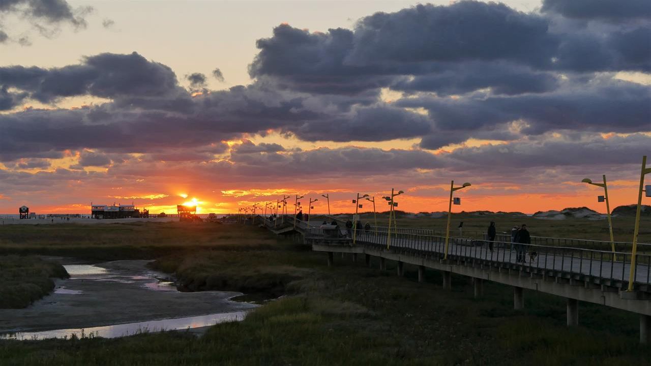 Sonnenuntergang - Seebrücke im Bad v. SPO Sonnenuntergang - Seebrücke im Bad v. SPO